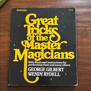 Great Tricks of the Master Magicians Book‎ Rare Find 1978